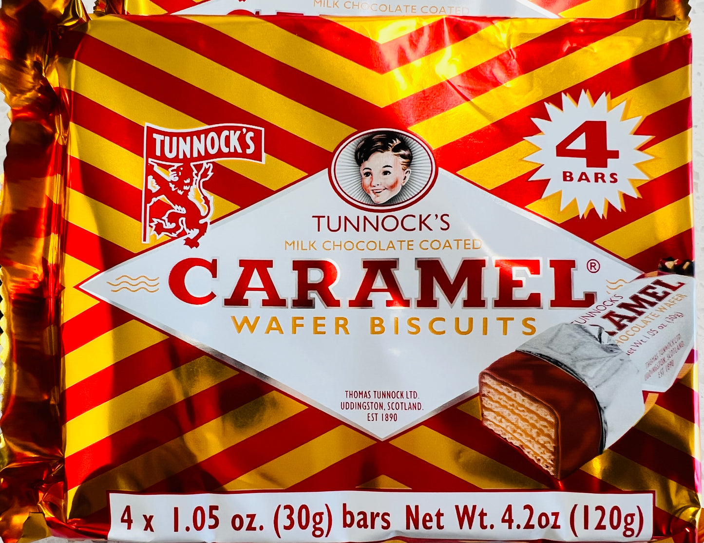 Caramel Wafer 4-Pack 4.2oz